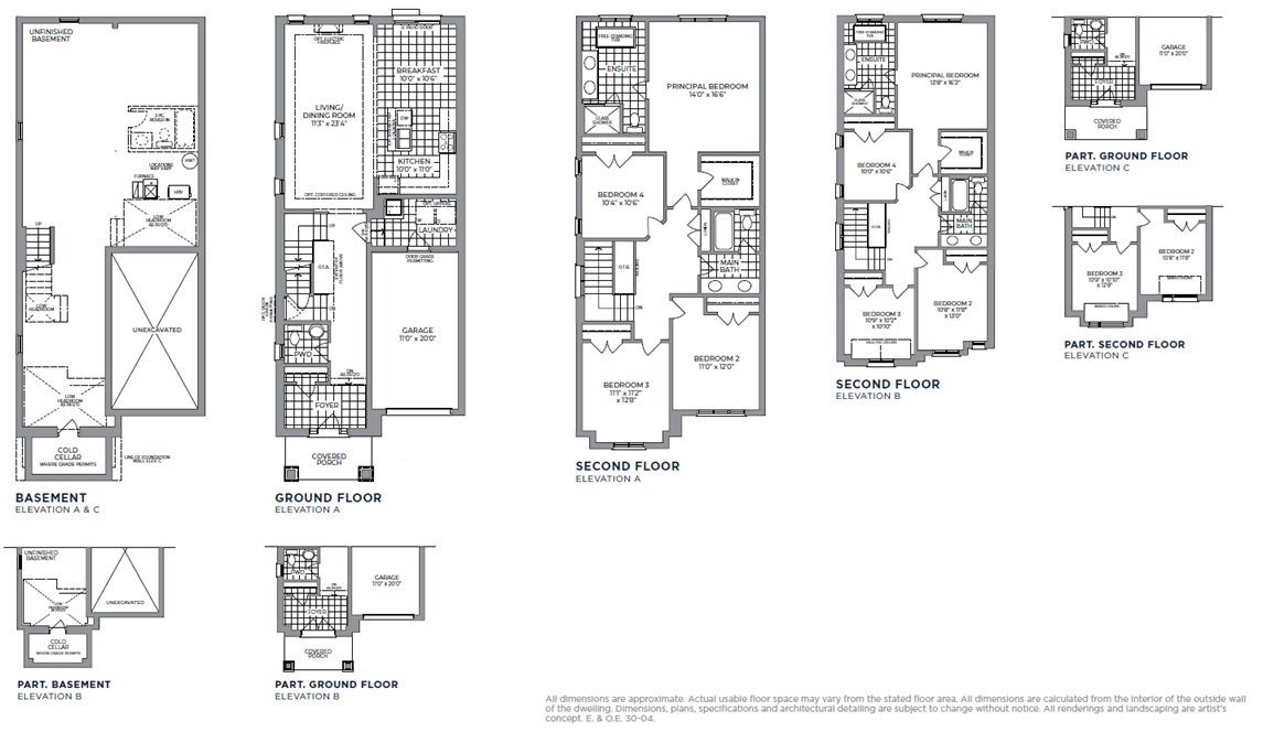 Floor Plan - Single Car Garage Homes - Heartwood Village